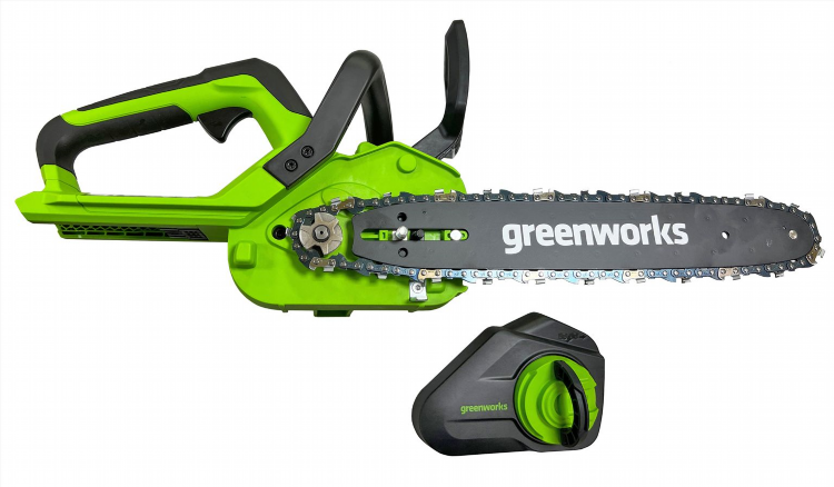 Аккумуляторная цепная пила greenworks