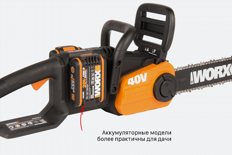 Электропила аккумуляторная для дачи