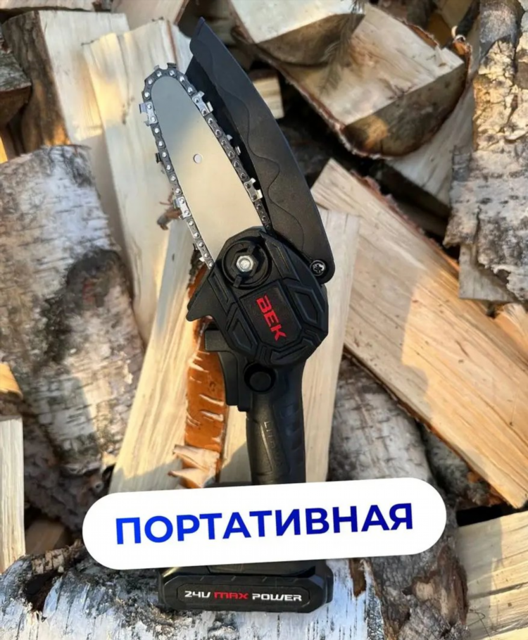 Цепная пила с аккумулятором